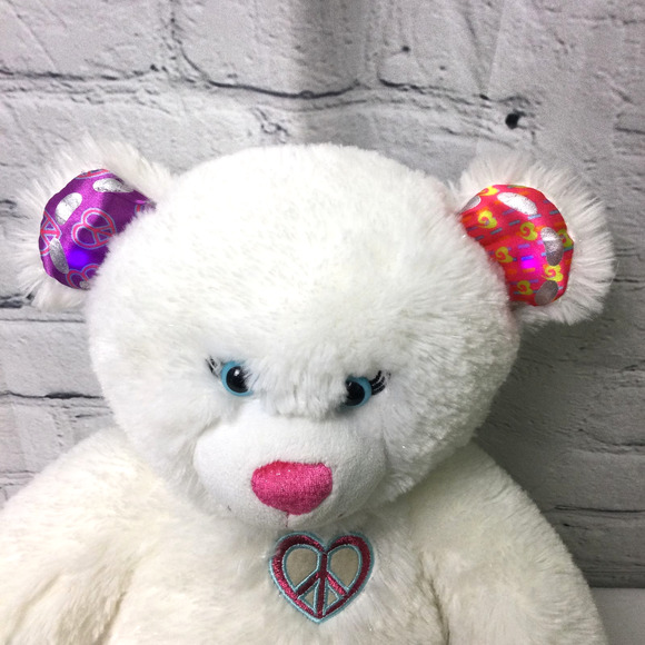 Build A Bear Twinkle Toes White Light Up 2012 16" Plush Stuffed Animal - Picture 5 of 11